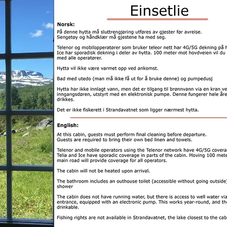 Einsetlie By Norgesbooking - By Hallingskarvet Hol (Buskerud)
